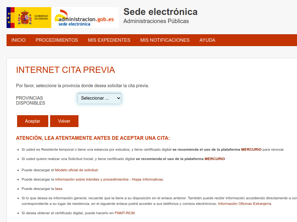 ¿Cómo pedir cita previa extranjería?