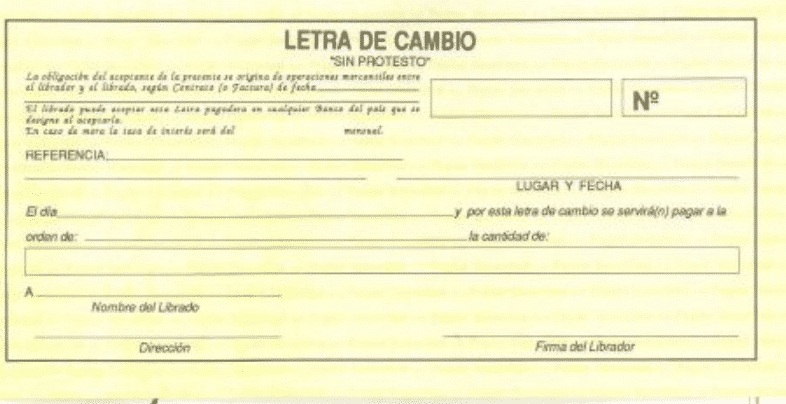 Letra de cambio