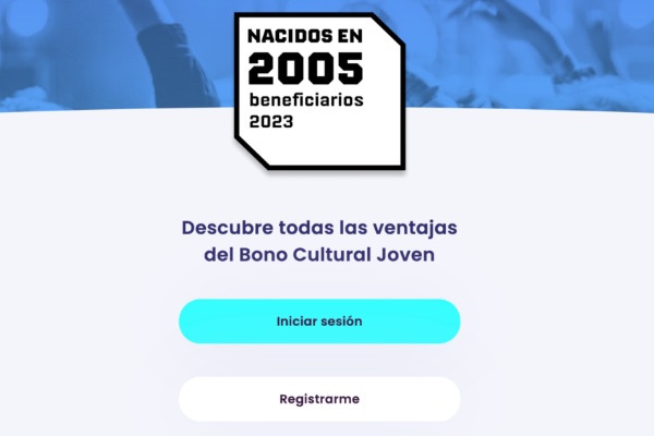 Identificación iniciar trámite del Bono Cultural Joven